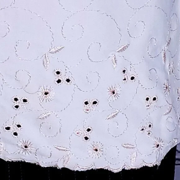 MCM Vintage Pink Polo with Eyelet Hem, Women's Medium - Picture 5 of 12